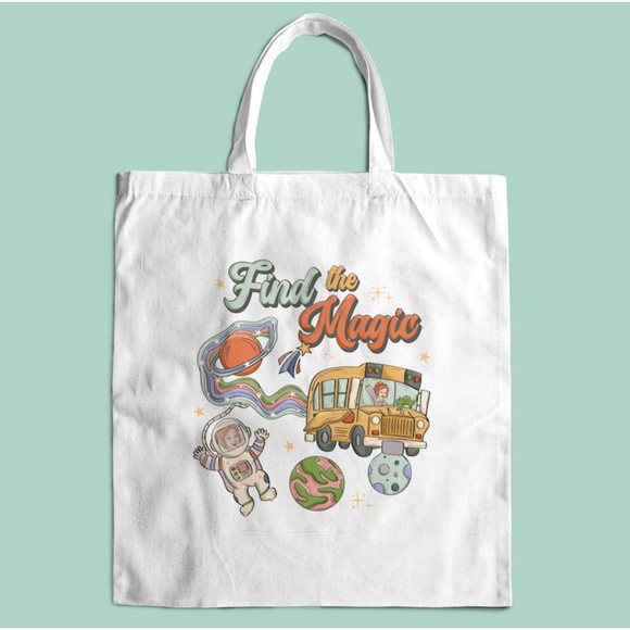 Mommy Glow Co Handbags - Magic School Bus Find the Magic Tote Bag